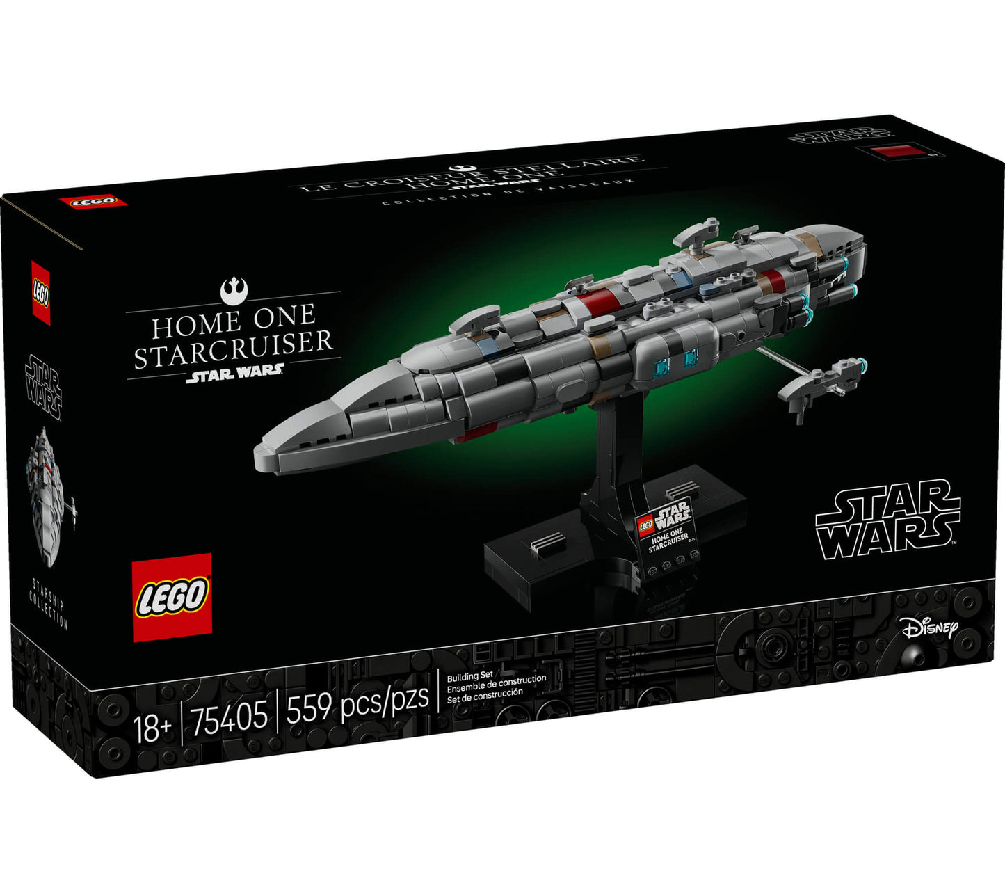 LEGO® Star Wars™ Home One Starcruiser, Buildable Starship Model Kit 75405