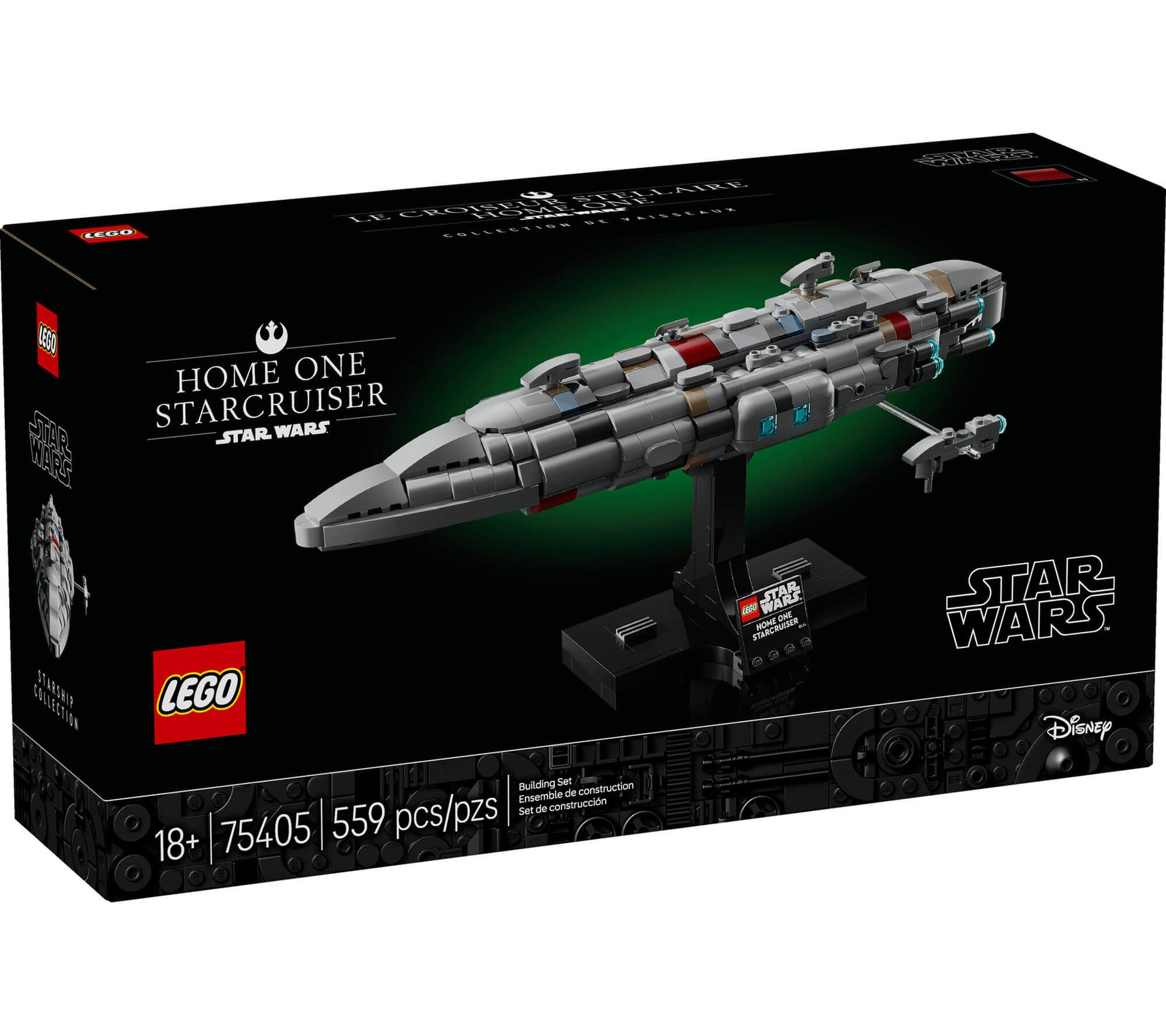 LEGO® Star Wars™ Home One Starcruiser, Buildable Starship Model Kit 75405