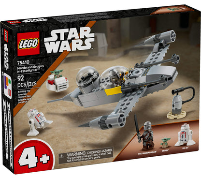 LEGO® Star Wars™ Mando and Grogu’s N-1 Starfighter™ Building Toy 75410