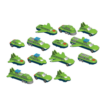 Popular Playthings Magnetic Mix or Match Vehicles Set #1