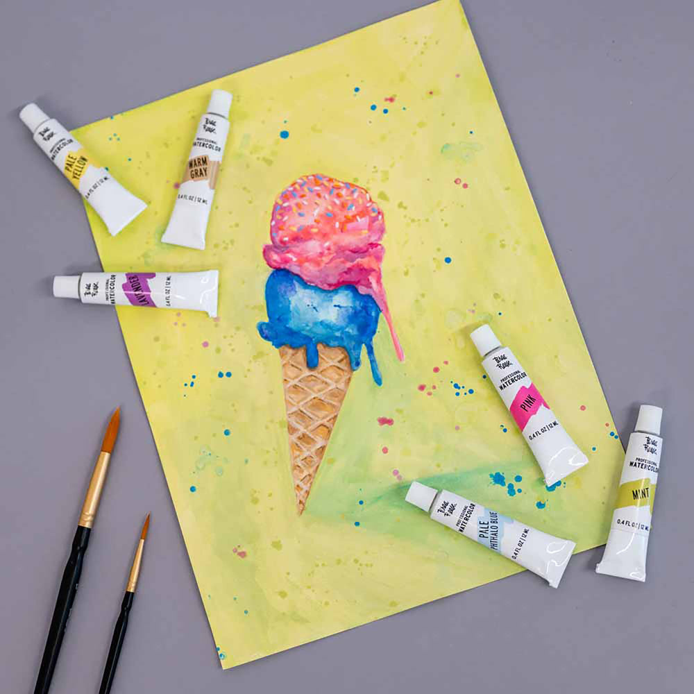 Brea Reese: Professional Watercolor Paint Set - Pastels - 12 Tubes