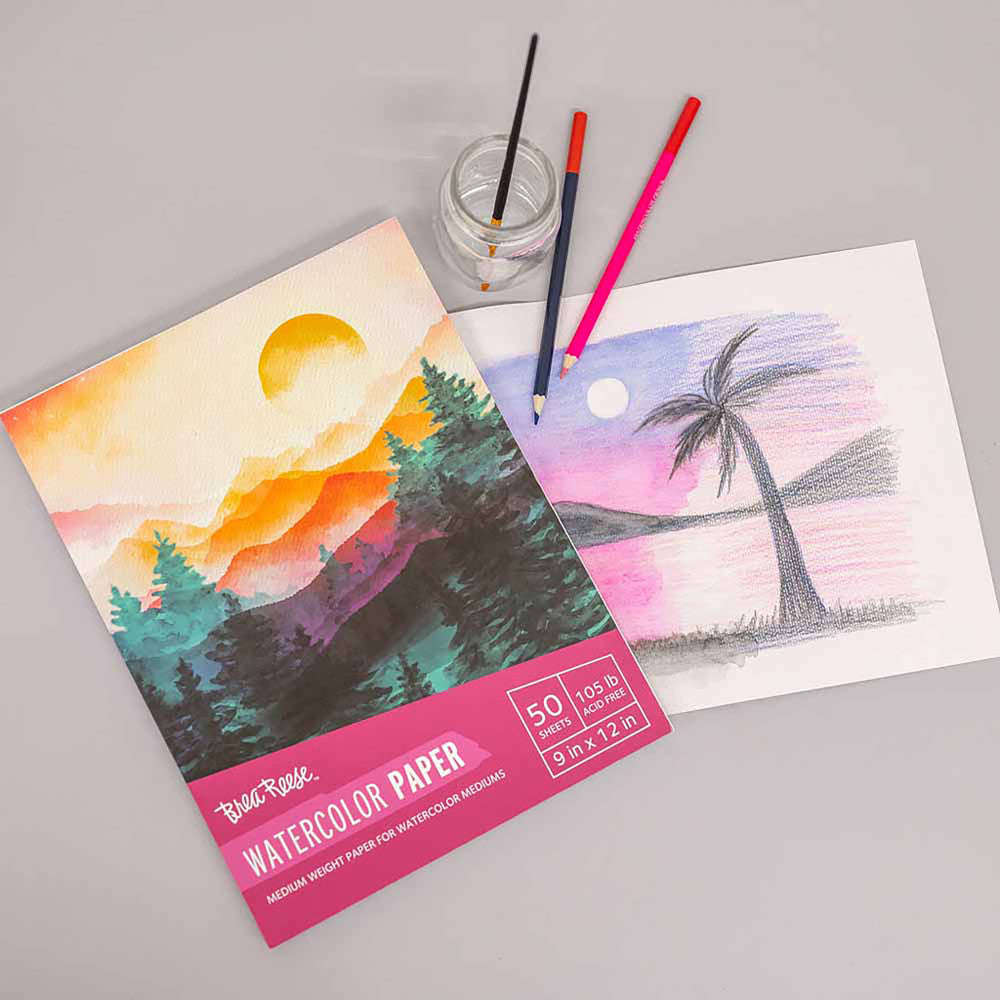 Brea Reese: Watercolor Paper Pad 50 Sheets - 9x12" - 105lb, Acid-Free