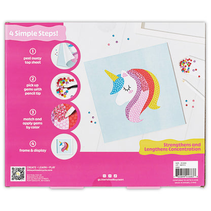 Little Yellow Bicycle: Ice Cream & Unicorn Gem Art Kit- 800+ pc Set