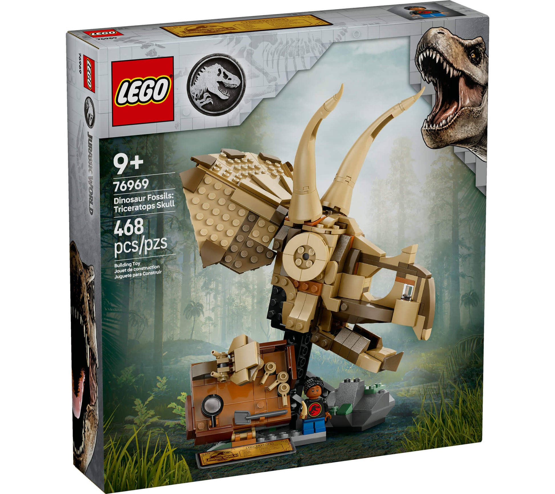 LEGO® Jurassic World Dinosaur Fossils: Triceratops Skull Model Set 76969