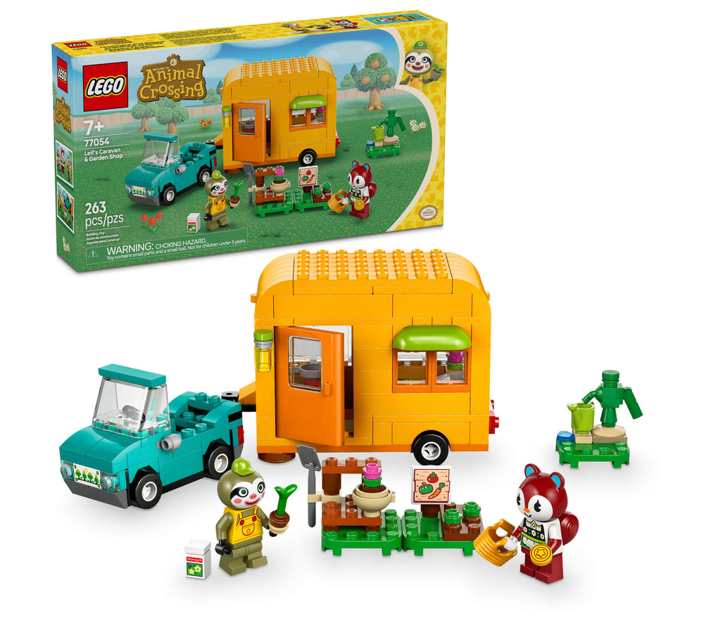 LEGO® Animal Crossing™ Leif’s Caravan & Garden Shop Building Kit 77054
