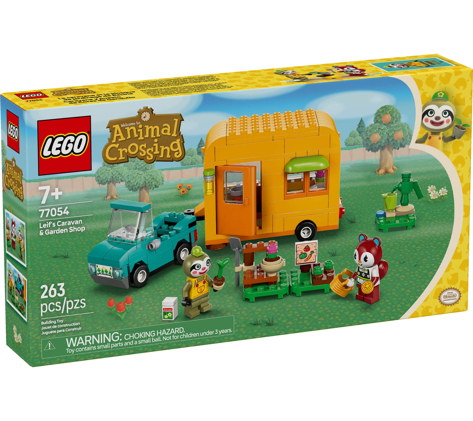 LEGO® Animal Crossing™ Leif’s Caravan & Garden Shop Building Kit 77054