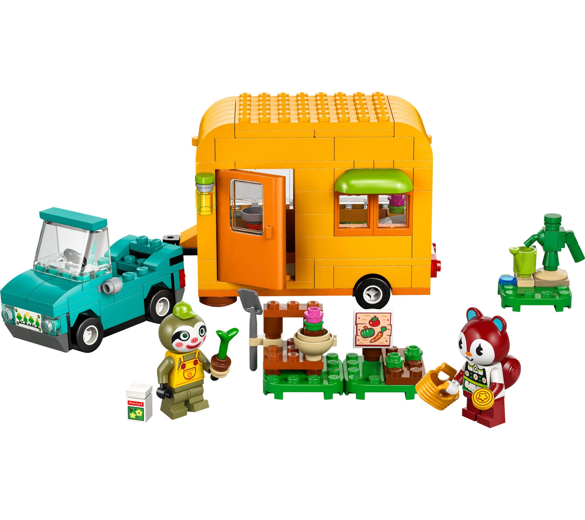 LEGO® Animal Crossing™ Leif’s Caravan & Garden Shop Building Kit 77054
