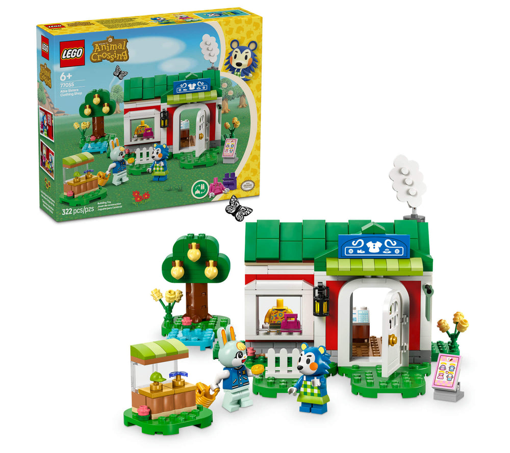 LEGO® Animal Crossing™ Able Sisters Clothing Shop Role-Play Building Kit 77055