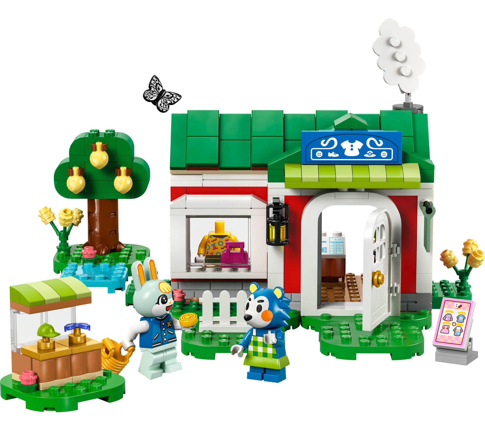 LEGO® Animal Crossing™ Able Sisters Clothing Shop Role-Play Building Kit 77055