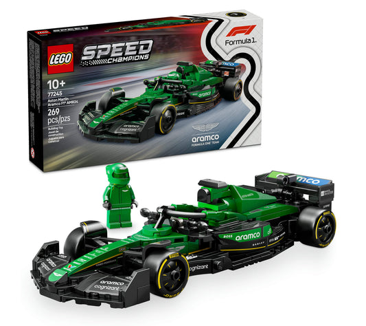 LEGO® Speed Champions Aston Martin Aramco F1® AMR24 Race Car Vehicle Set 77245