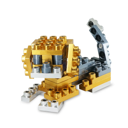 Metomics Pocket Pet Beagle Dog - 44 Piece Aztec Gold and Silver Kit