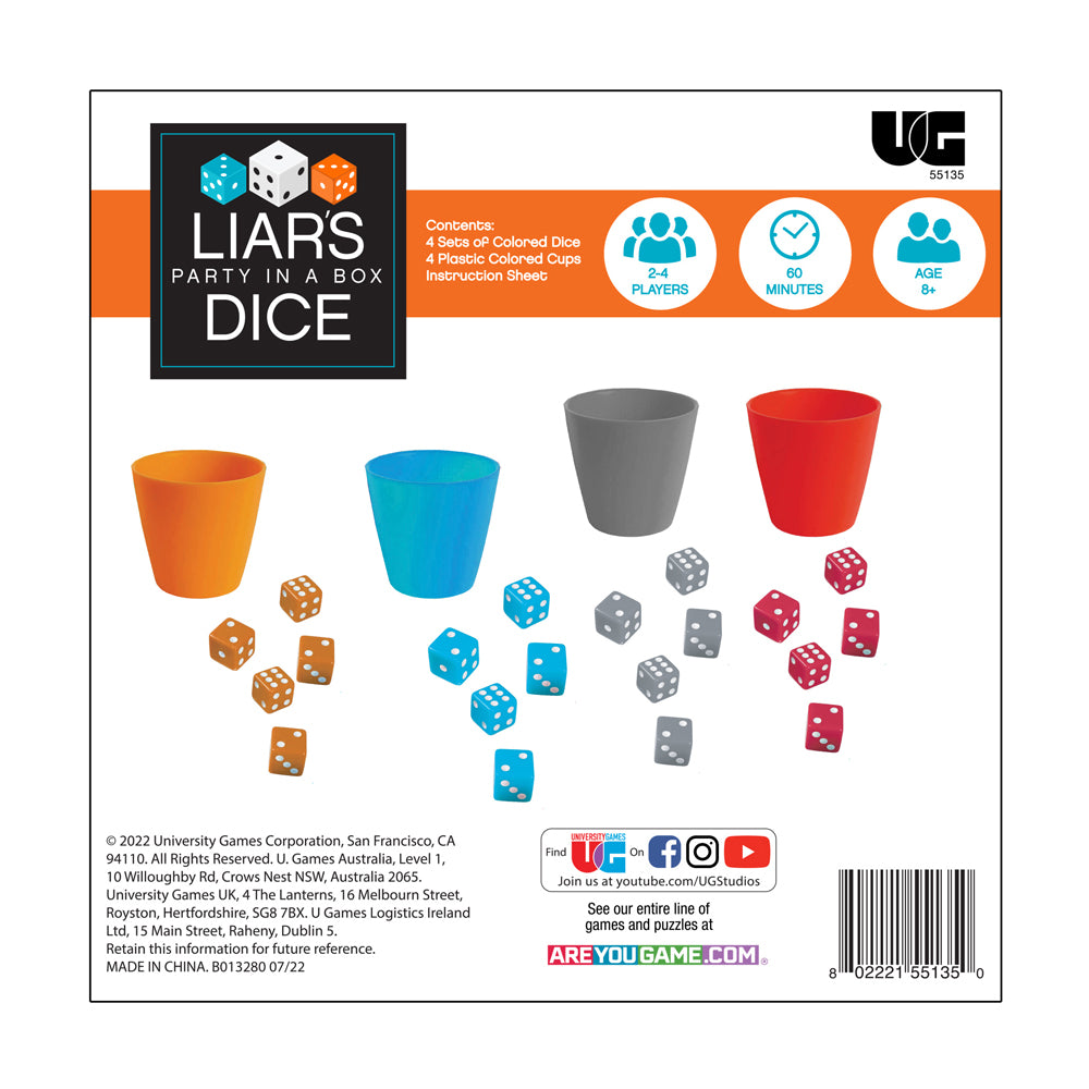 Liar's Dice Party in a Box - Classic Bluffing Game