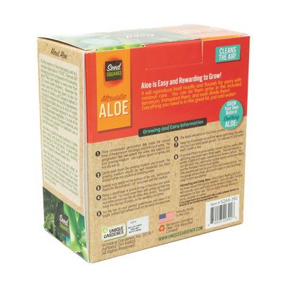 Unique Gardener Altruistic Aloe Seed Square Terrarium Kit