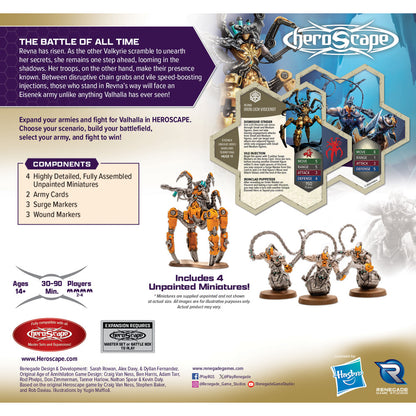 Renegade: Heroscape: Revna’s Rebuke: Iron Lich Viscerot & Necrotech Wraithriders Army Expansion