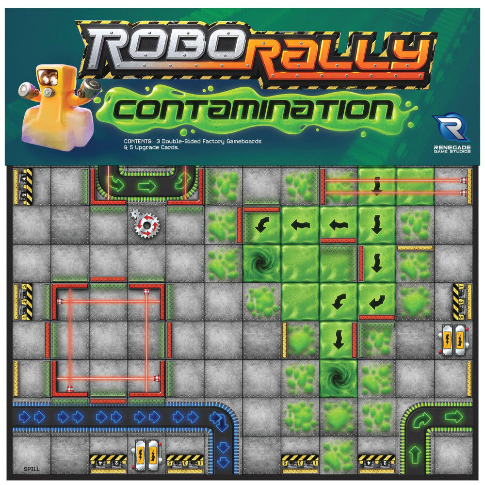 Renegade Game Studios: Robo Rally: Contamination Expansion - Racing Board Game, Ages 12+, 2-6 Players