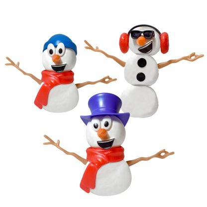 Build Buddiez: Snowman Craft Kit 3 Pack – Build-Play-Display, Kids 5+