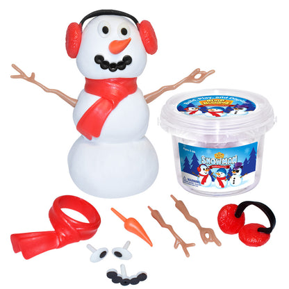 Build Buddiez: Snowman Craft Kit 3 Pack – Build-Play-Display, Kids 5+