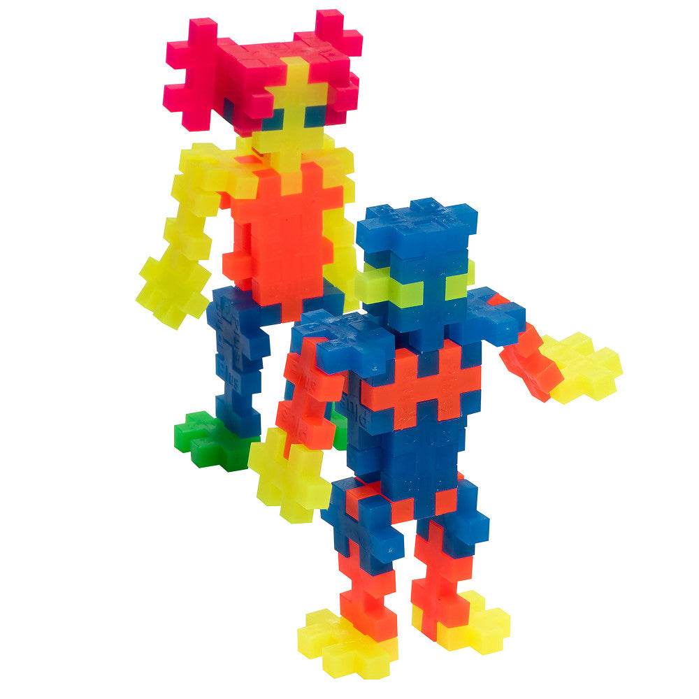 Plus-Plus: Super Tube - Neon Color Mix - 500 Pieces, Kids Ages 5+