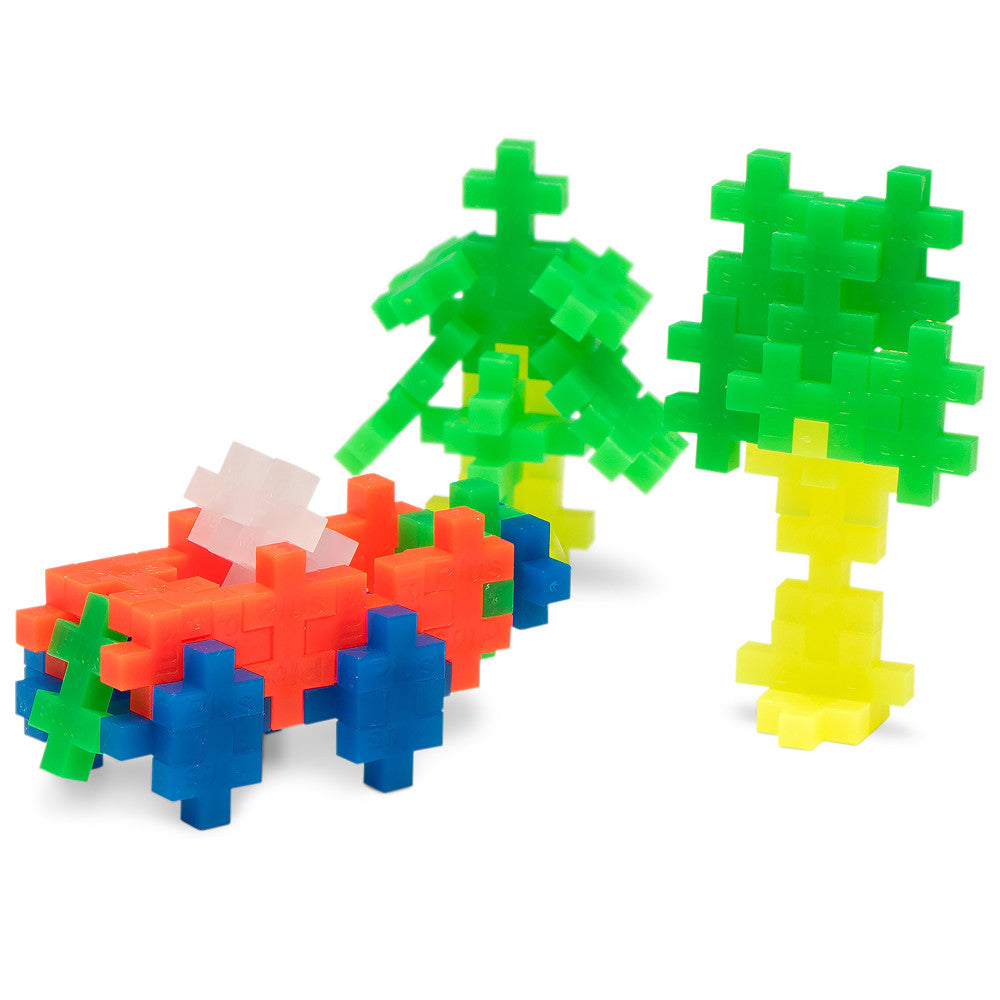 Plus-Plus: Super Tube - Neon Color Mix - 500 Pieces, Kids Ages 5+