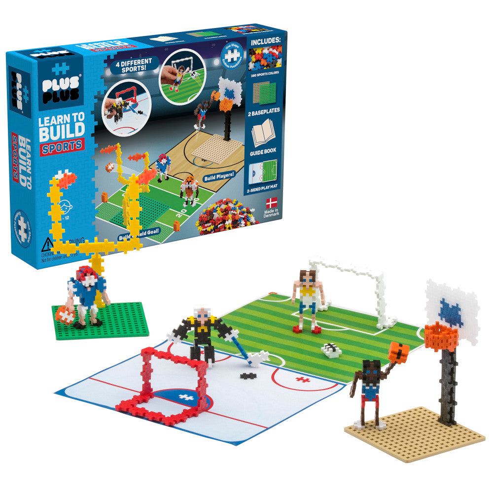 Plus-Plus: Learn to Build - Sports - 380 Piece Set, Kids Ages 5+