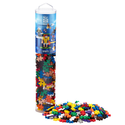 Plus-Plus: Instructed Play Tube - Sports - 240 Piece, Kids Ages 5+