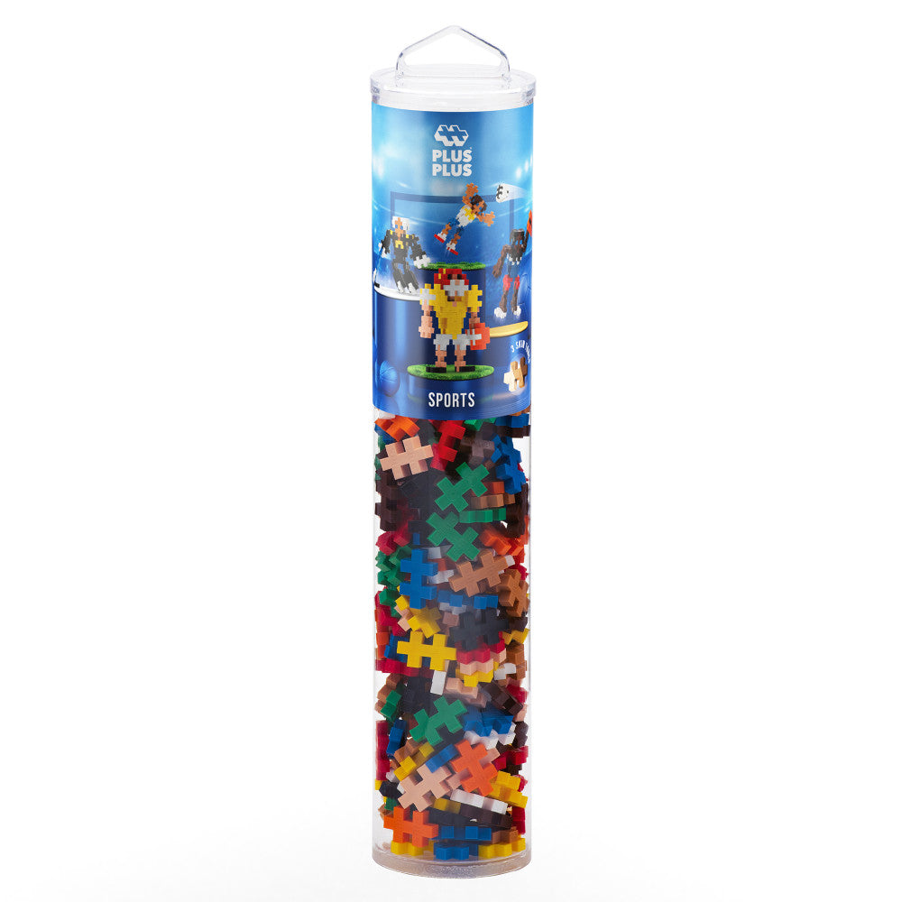 Plus-Plus: Instructed Play Tube - Sports - 240 Piece, Kids Ages 5+
