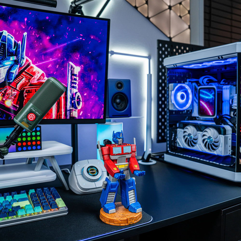 Exquisite Gaming: Transformers: Optimus Prime - Cable Guys Original Controller & Phone Holder