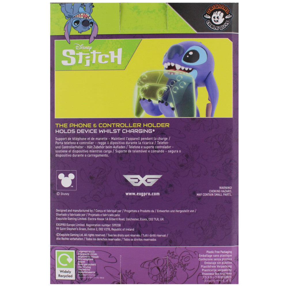 Exquisite Gaming: Lilo & Stitch: Smiley Stitch - Cable Guys Original Controller & Phone Holder