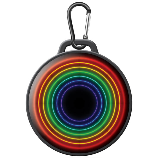 Watchitude: Jammed 2 Go - Rainbow Wave - Round Bluetooth Speaker