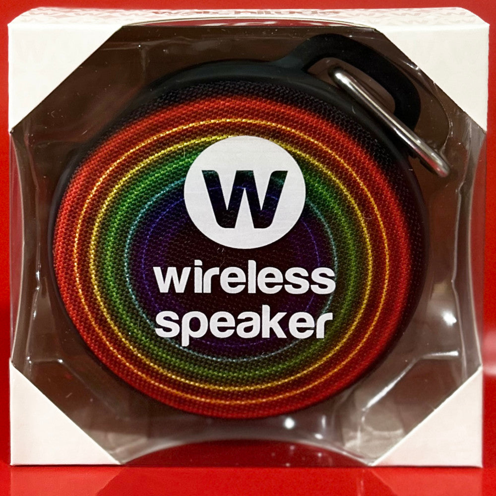 Watchitude: Jammed 2 Go - Rainbow Wave - Round Bluetooth Speaker