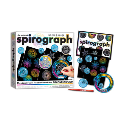 Spirograph Deluxe Scratch & Shimmer Art Set - Creative Drawing Kit