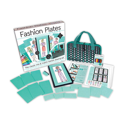 Fashion Plates Deluxe Design Set - Creative Drawing Kit for Kids
