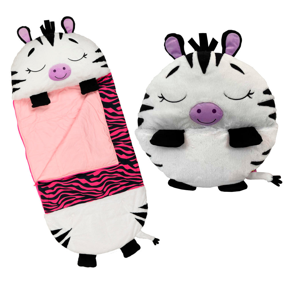 Happy Nappers: Pillow & Sleepy Sack: Large - Zinnia Zebra, Kids 7+