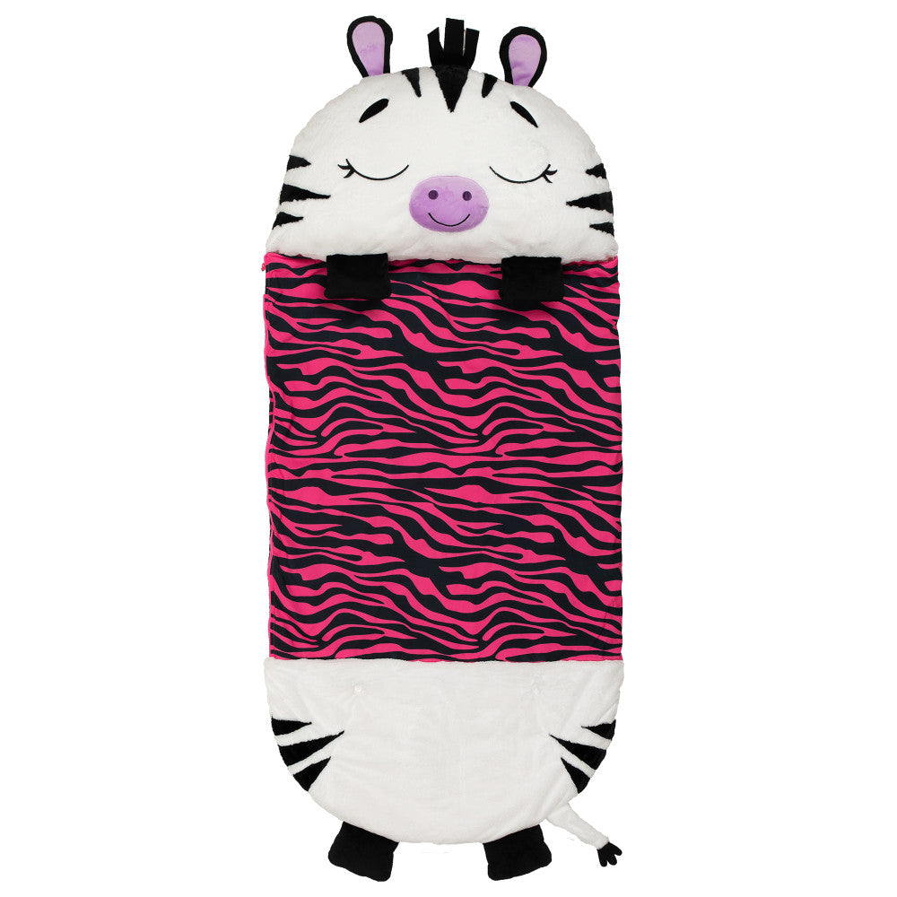 Happy Nappers: Pillow & Sleepy Sack: Large - Zinnia Zebra, Kids 7+