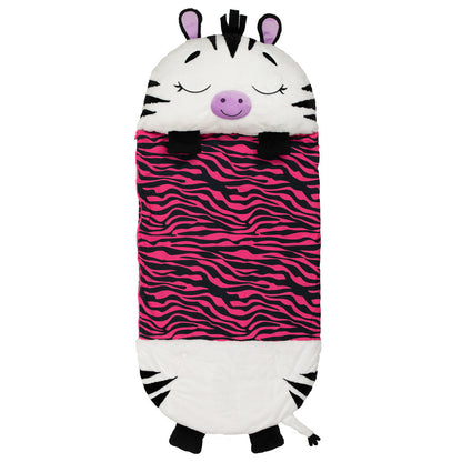 Happy Nappers: Pillow & Sleepy Sack: Large - Zinnia Zebra, Kids 7+