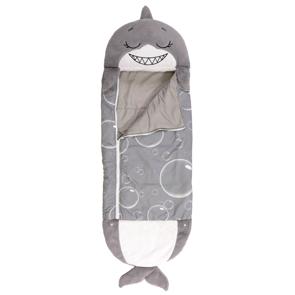 Happy Nappers: Pillow & Sleepy Sack: Large - Grey Shark, Kids 7+