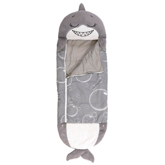 Happy Nappers: Pillow & Sleepy Sack: Large - Grey Shark, Kids 7+