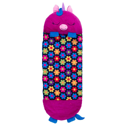 Happy Nappers: Pillow & Sleepy Sack: Large - Fiona The Purple Unicorn, Kids 7+
