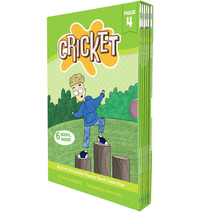 Junior Learning  Cricket the Kid Decodable Chapter Books, Boxed Set