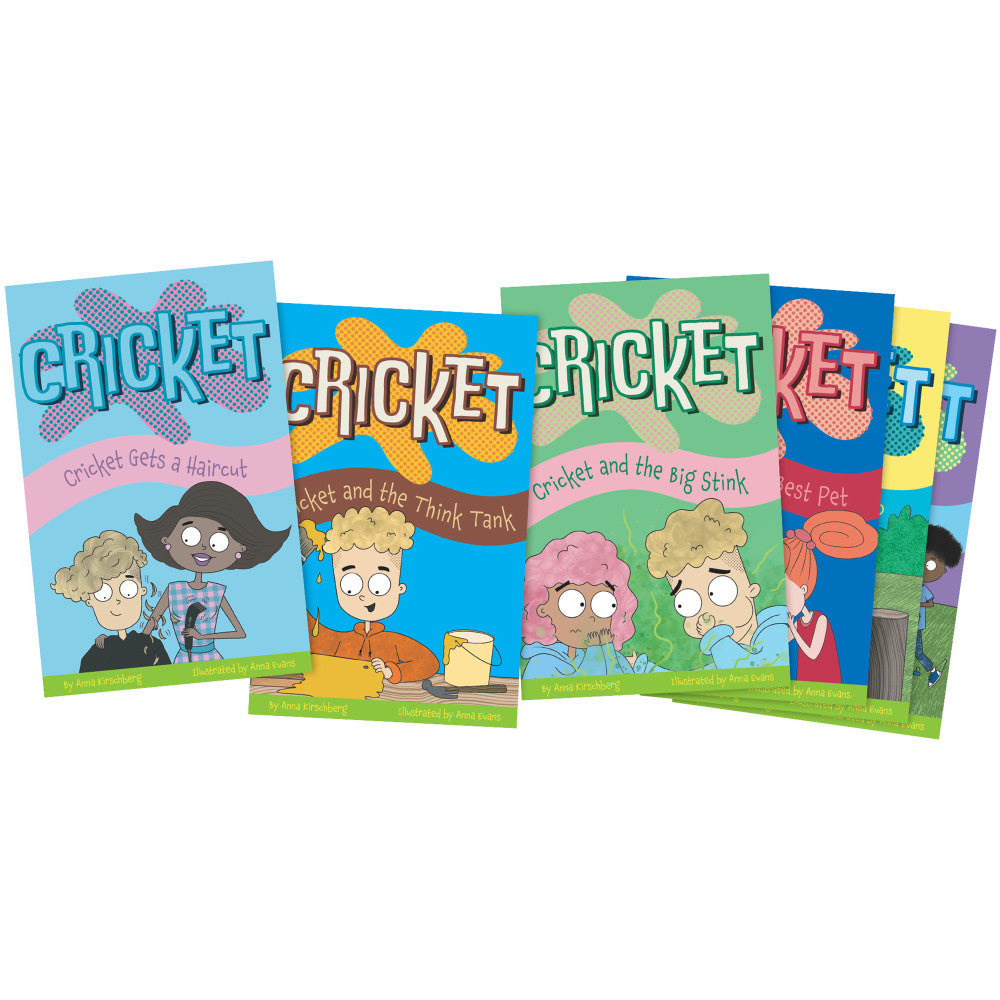 Junior Learning  Cricket the Kid Decodable Chapter Books, Boxed Set