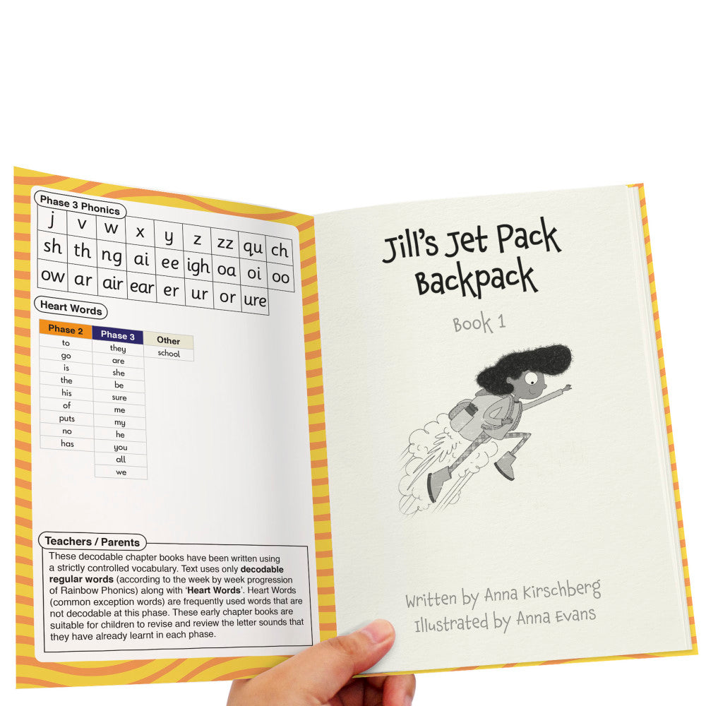 Junior Learning Jill Jet  Decodable Reader Chapter Books, Boxed Set