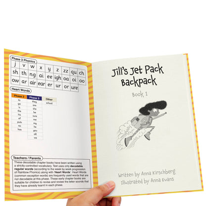 Junior Learning Jill Jet  Decodable Reader Chapter Books, Boxed Set