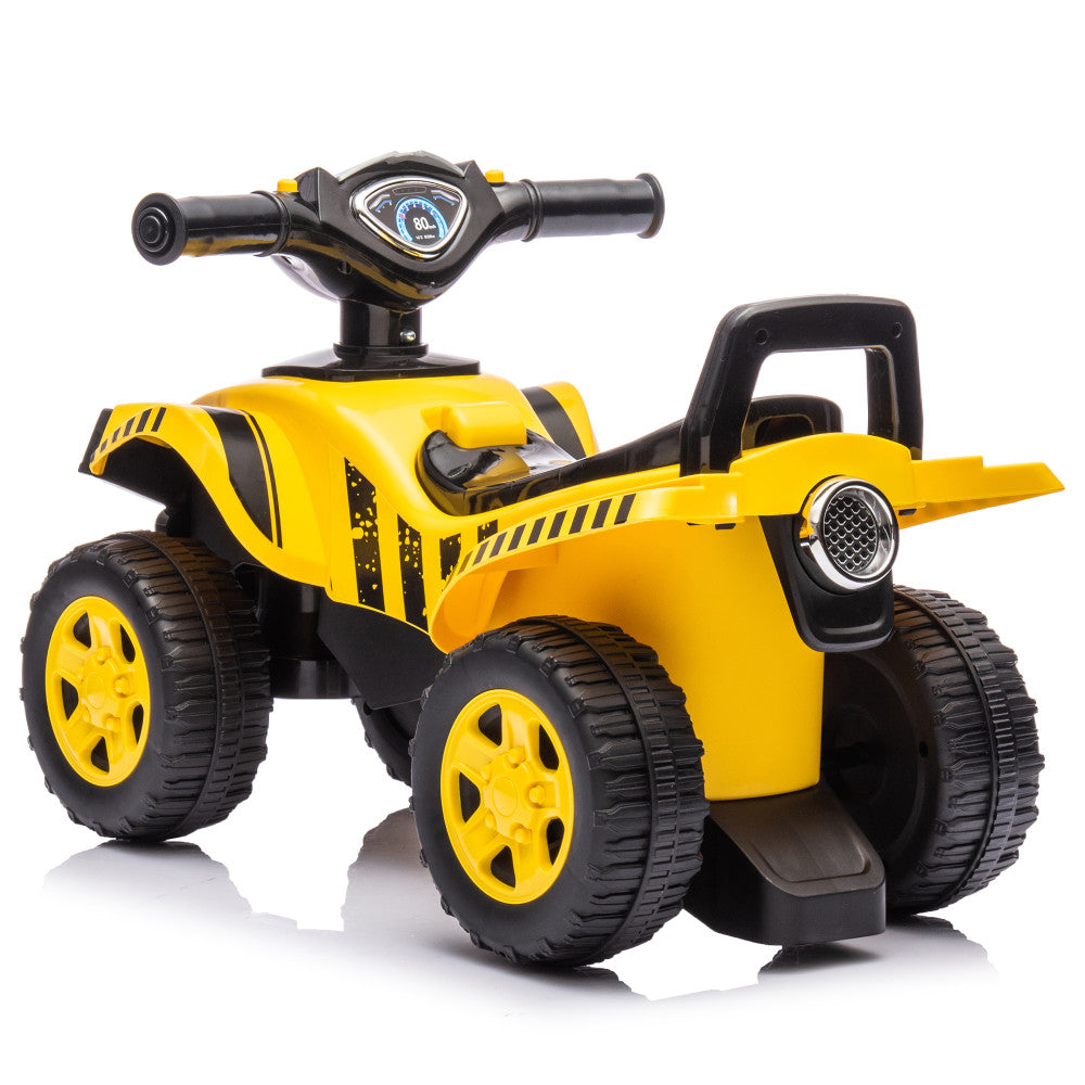 Tonka: Quad Push Car - Yellow - Foot-To-Floor Ride-On Toy, Toddlers & Kids 12mo+