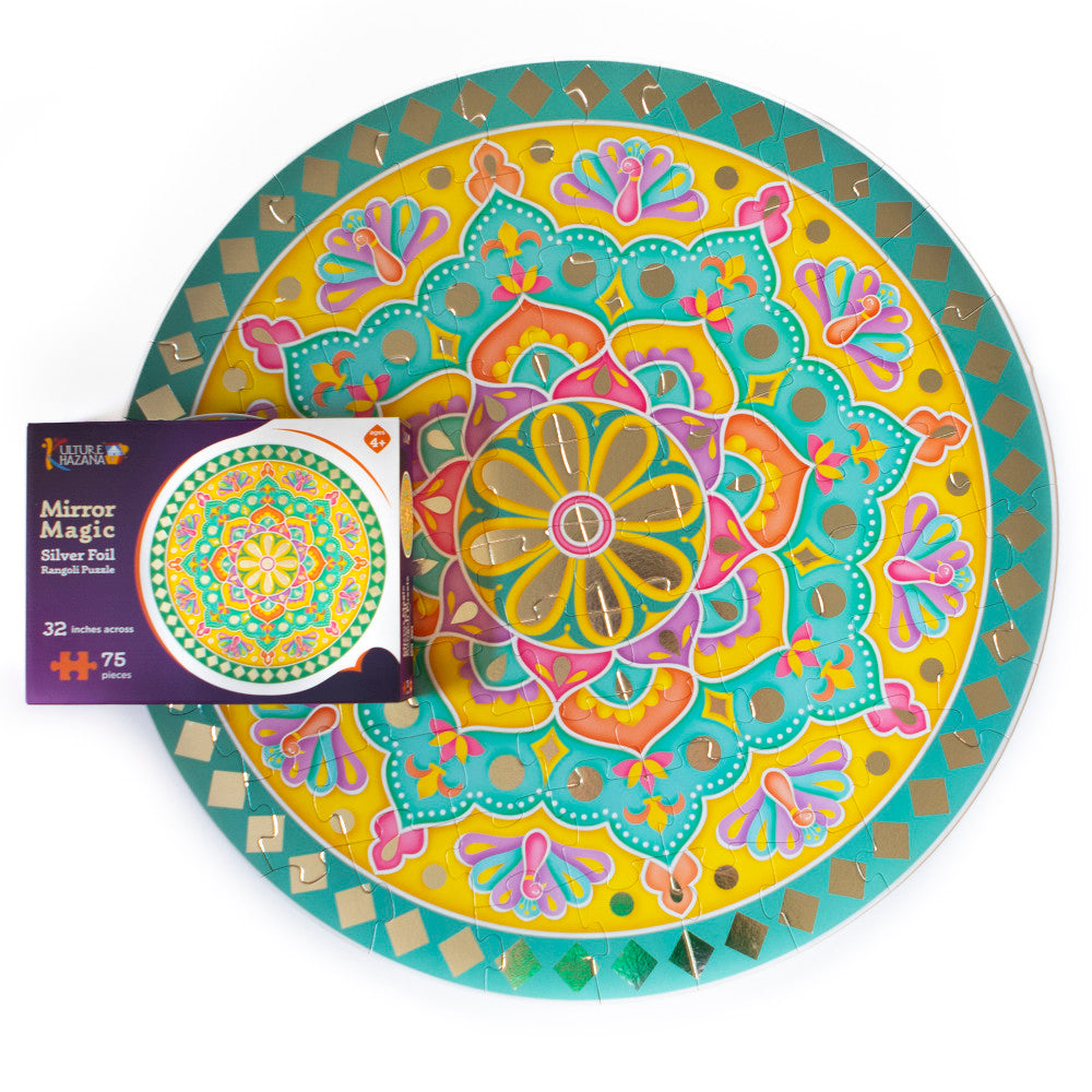 Kulture Khazana: Mirror Magic - 75pc Floor Puzzle, Kids Ages 4+