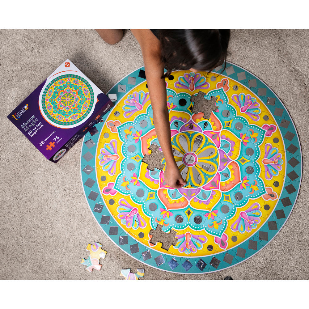 Kulture Khazana: Mirror Magic - 75pc Floor Puzzle, Kids Ages 4+
