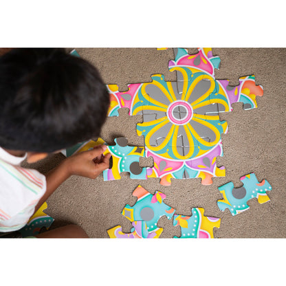 Kulture Khazana: Mirror Magic - 75pc Floor Puzzle, Kids Ages 4+