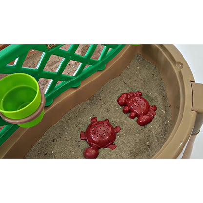 Dolu: 4-In-1 Activity Table: Gardening, Sand, Water, Creativity - Brown & Green
