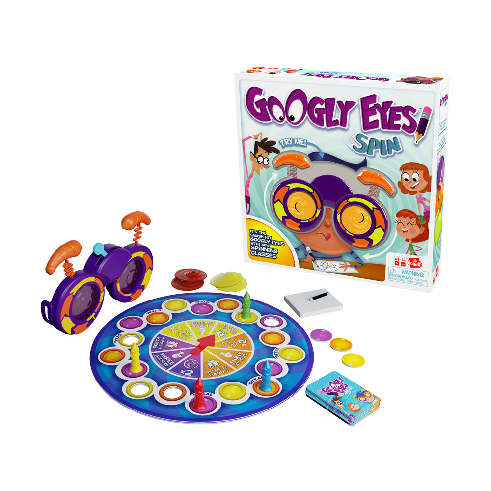 Googly Eyes Spin Family Drawing Game by Goliath
