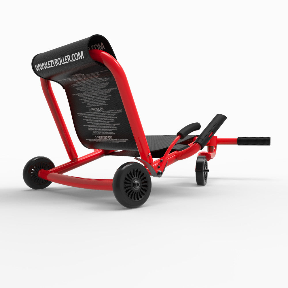 EzyRoller Classic red ride-on scooter with extendable design and black wheels