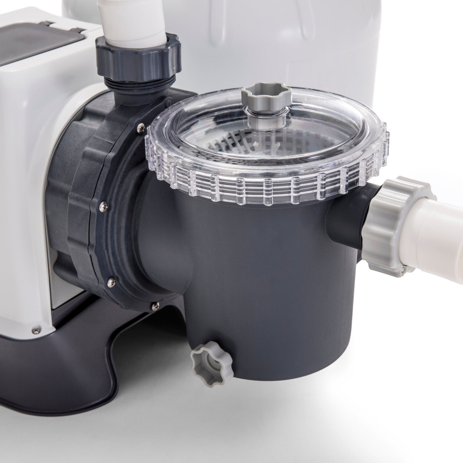 2800 GPH Sand Filter Pump with GFCI, black and white pool pump